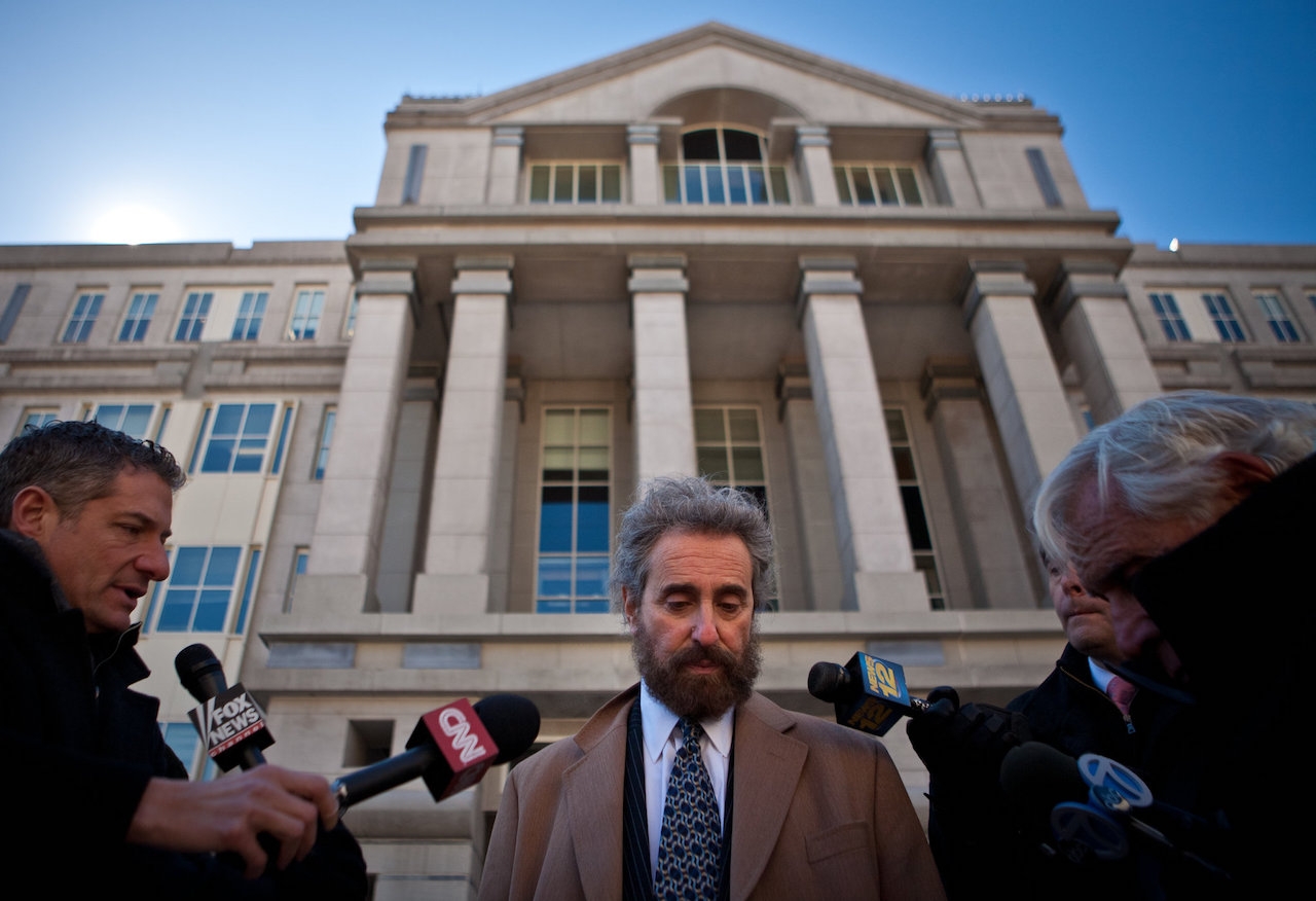 Mr. Cohen spoke outside the federal courthouse in Newark in 2011 after two of his clients, Mohamed Mahmood Alessa and Carlos Eduardo Almonte, pleaded guilty to conspiring to acts of terrrorism. Credit: Juan Arredondo for The New York Times